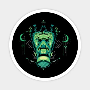 mask apes head Magnet